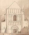 Façade occidentale en 1820