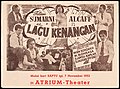 Promotional flyer for Lagu Kenangan