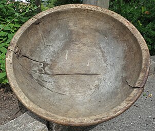 Late 19th century wooden bowl from Kungälv municipality, Sweden