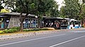 The Monumen Nasional BRT station near the National Monument