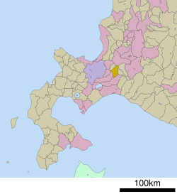 Lokasi Naganuma di Hokkaido (Subprefektur Sorachi)