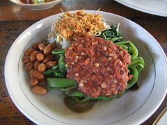 plecing kangkung (cuisine indonésienne de Lombok