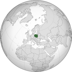 Poland (orthographic projection)