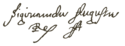 سیگیسموند دوم آگوستوس's signature