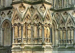 Esculturas exteriores (catedral de Wells)