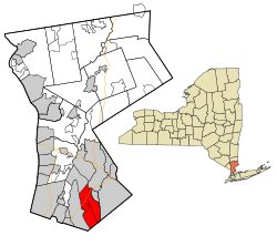 Location of Mamaroneck, New York