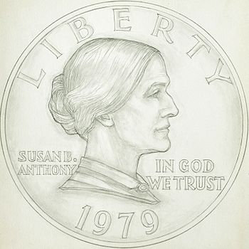 Susan B. Anthony dollar design
