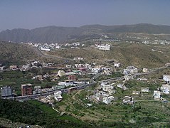 Al-Bahah City, located 2,155 m (7,070 ft) above sea level