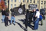 The Aryan Guard («Den ariske vaktstyrke») er en liten nynazistisk rasistgruppe fra Canada. Bildet viser medlemmer under en demonstrasjon i Calgary 2007.