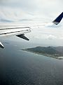 L'aéroport international de Chuuk vu d'avion