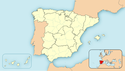 Mapa de localización de España