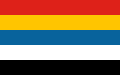 A bandeira Cinco razas baixo unha Unión, bandeira da República da China entre 1912 e 1928.