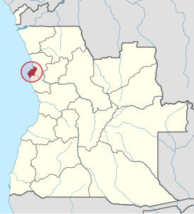 Província de Luanda (círculo).