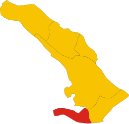 Map of comune of Muggia (province of Trieste, region Friuli-Venezia Giulia, Italy).svg