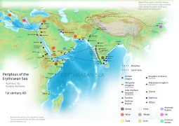 Ressources agricoles et minérales et itinéraires commerciaux au Ier siècle av. J.-C. d'après le Périple de la mer Érythrée.
