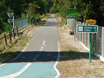 Voie verte Roger-Lapébie en Gironde.