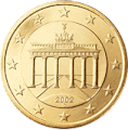 Das Tor auf der deutschen 50-Cent-Münze