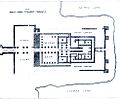 Plan des Tempels der Göttin Mut. Ausgrabungen 1895–97.