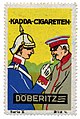 Reklamemarke für die Zigarettenmarke Kadda Döberitz, vor 1910