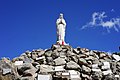 Statue Unserer Lieben Frau vom Schnee auf dem Aiguilles de Bavella mit Votivtafeln