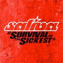 The cover consists of a dirty red background that features the band's logo outlined in white and the song title colored in black.