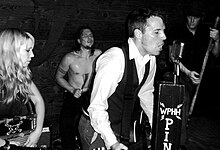 The Pine Hill Haints performing at Fred's in Loachapoka, Alabama. (Pictured from left: Kat Barrier, Ben Rhyne, Jamie Barrier, Matt Bakula)