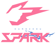 The logo depicts a hand-gesture in shape of a gun with electricity emerging from it.