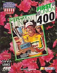 The 1995 First Union 400 program cover, featuring Terry Labonte.
