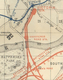 Extract of 1889 Railway Map Showing Grosvenor Road station.png