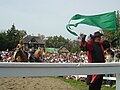 A jousting reinactment at the Michigan Renaissance Festival