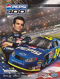 2005 Pepsi 400 program cover