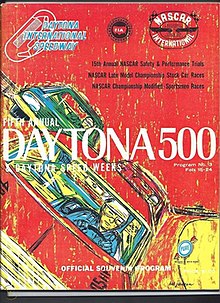 1963 Daytona 500 program cover