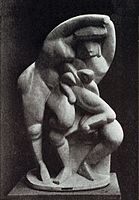 Alexander Archipenko, La Vie Familiale (Family Life), 1912, destroyed