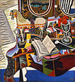 Image 38Joan Miró, Horse, Pipe and Red Flower, 1920, abstract Surrealism, Philadelphia Museum of Art (from History of painting)