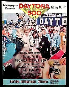 1971 Daytona 500 program cover