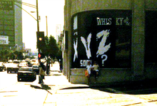 Whisky a Gogo window with XYZ logo circa 1988