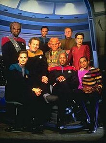 A photo of the Star Trek: Deep Space Nine season five characters in costume