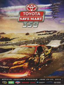 2014 Toyota/Save Mart 350 program cover