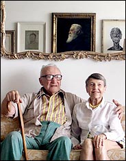 آرتین آرتینیان و همسرش مارگرت (ح. ۱۹۹۸)