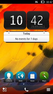 Nokia Belle -käyttöjärjestelmän kotiruutu
