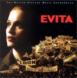 Soundtrack-albumin Evita kansikuva