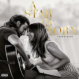 Soundtrack-albumin A Star Is Born kansikuva