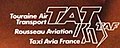 Logo de l'Alliance à TAT des compagnies Rousseau Aviation et Taxi Avia France de 1974.