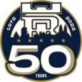 Logo spécial célébrant les 50 ans du hockey à Tours (avec la fondation de l'ASGT en 1972).