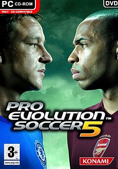 Sampul depan Pro Evolution Soccer 5.