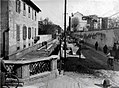 Interramento della Cerchia dei Navigli in via Francesco Sforza a Milano