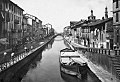 Il Naviglio Grande a Milano negli anni cinquanta del XX secolo