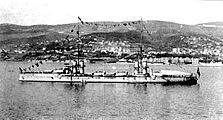 La nave a Trieste nel 1918