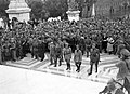 Autorità della Repubblica Sociale Italiana, con alla testa Rodolfo Graziani, ministro della Difesa Nazionale, si recano a rendere omaggio al Milite Ignoto all'Altare della Patria al Vittoriano (1° ottobre 1943)