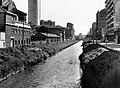 Il Naviglio della Martesana lungo via Melchiorre Gioia a Milano prima della copertura